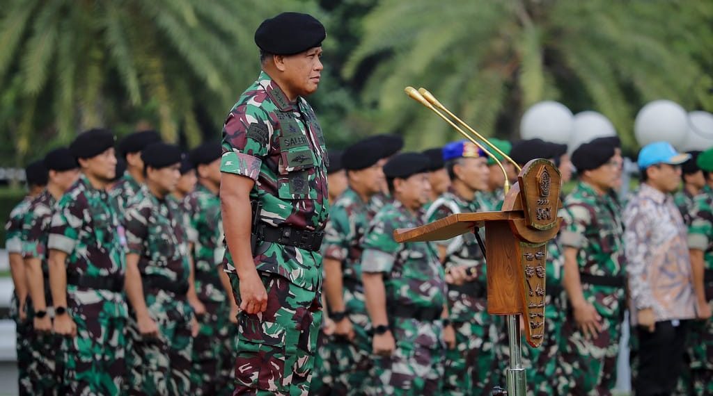 Panglima TNI menunjuk Letjen TNI Muhammad Saleh Mustafa sebagai Wakil Kepala Staf Angkatan Darat (Wakasad). Sejumlah jabatan strategis sebelumnya melekat pada karier panjang lulusan Kopassus ini. Foto: Jamal Ramadhan/kumparan