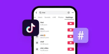 Tangkapan layar dari antarmuka TikTok yang penuh dengan daftar hashtag — menggambarkan seberapa banyak tag yang biasa digunakan sebelum pembatasan diberlakukan. (Sumber: gadgetsquad.id)