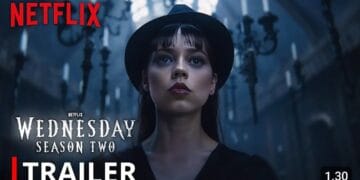 Gwendoline Christie kembali memerankan Larissa Weems dalam peran baru di Wednesday Season 2 Part 2. (Sumber: Netflix)