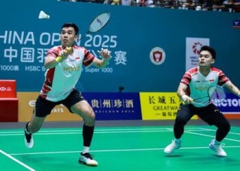 Pebulutangkis Indonesia sedang bertanding di turnamen internasional (Sumber: BWF)