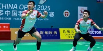 Pebulutangkis Indonesia sedang bertanding di turnamen internasional (Sumber: BWF)