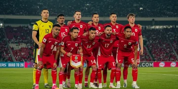 Skuat Timnas Indonesia bersiap jelang laga FIFA Matchday menghadapi Taiwan di Stadion Gelora Bung Tomo, Surabaya. (Sumber: PSSI via pikiranrakyat)