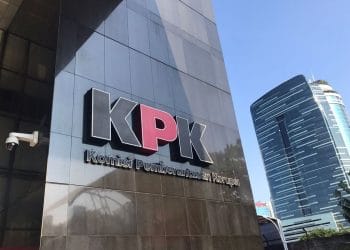 Gedung KPK di Jakarta yang menjadi lokasi pemeriksaan Dirjen Haji Kemenag dalam kasus dugaan korupsi kuota haji. (Sumber: KOMPAS.com / IRFAN KAMIL)