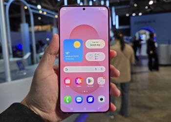 Tampilan antarmuka ponsel Samsung. (Sumber foto: KOMPAS.com/GALUH PUTRI RIYANTO)