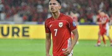 Marselino Ferdinan saat memperkuat Timnas Indonesia. (Sumber: KOMPAS.com/ADIL NURSALAM)