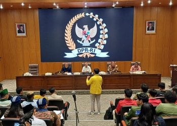 Audiensi Mahasiswa di DPR RI. (Sumber: OMPAS.com/Tria Sutrisna)