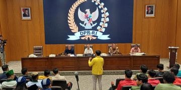 Audiensi Mahasiswa di DPR RI. (Sumber: OMPAS.com/Tria Sutrisna)