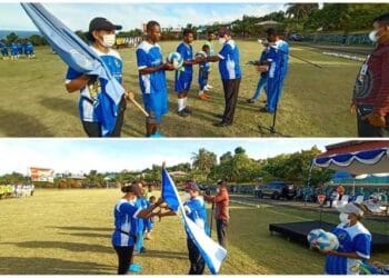 Helen Frinda Dewi mendirikan SSB Kasuari di Manokwari untuk membimbing anak-anak Papua melalui sepak bola. Saat putranya ikut seleksi PFA Cari Bakat, ia menekankan mental positif dan kesiapan atas apapun hasilnya. Foto: papuakini.co