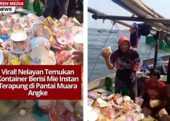 Viral nelayan temukan kontainer berisi mie instan terapung di Pantai Muara Angke, Jakarta Utara. Video di Facebook bikin heboh netizen dengan komentar beragam.