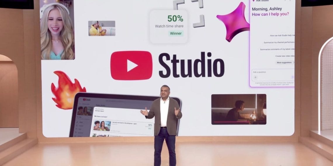 YouTube memperkenalkan fitur baru di Studio, Live, Shorts, dan tools AI untuk kreator di Made on YouTube 2025, termasuk dubbing otomatis, highlight AI, dan monetisasi yang lebih luas. Foto: SSBCrack News