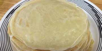 Resep kulit risol ekonomis dengan satu telur saja, hasil elastis, lentur, dan tidak mudah sobek. Cocok untuk camilan atau usaha kuliner. (Sumber: yummy.co.id)