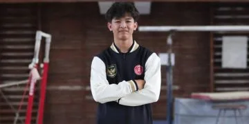 Atlet gimnastik muda Indonesia, Naufal Takdir Al Bari, meninggal dunia saat menjalani training camp di Rusia. Simak kronologi lengkap dan peran besar yang ia tinggalkan. (Sumber: Dok. Gimnastik Indonesia)