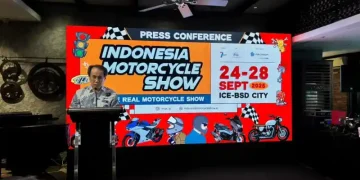 IMOS 2025 di ICE BSD menyediakan shuttle bus gratis, parkir luas, dan tiket mulai Rp 25.000. Event otomotif roda dua terbesar di Indonesia yang siap memanjakan pengunjung dari 24–28 September. Foto: Otorider/Gemilang Isromi Nuar