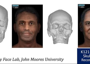 Dua wajah dari tengkorak 2.500 tahun di Keeladi, India, berhasil direkonstruksi secara digital dengan teknologi canggih. Penemuan ini memberi gambaran fisik dan genetika masyarakat kuno yang hidup sekitar 580 SM. Foto: Thenewsminute.com