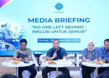 Kegiatan Media Briefing “No One Left Behind” yang digelar Kemnaker di Jakarta, membahas inklusi ketenagakerjaan bagi semua kalangan (sumber: Kemnaker via Detikcom)