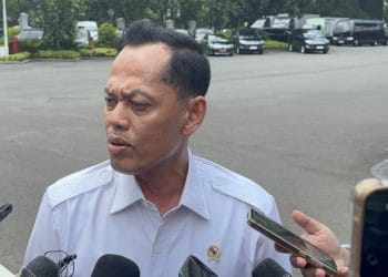 Aris Marsudiyanto menanggapi isu mengenai Mahfud MD yang disebut-sebut akan menjadi menteri dalam Kabinet Prabowo. Foto: Sindo News