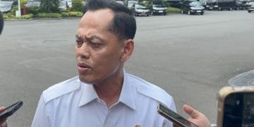 Aris Marsudiyanto menanggapi isu mengenai Mahfud MD yang disebut-sebut akan menjadi menteri dalam Kabinet Prabowo. Foto: Sindo News