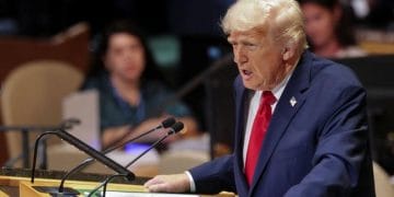 Dalam pidato kontroversial, Donald Trump menyebut Sidang Umum PBB “aib besar” dan menuduh bahwa dirinya telah dikerjai oleh sistem internasional. Simak tudingan dan responsnya. (Sumber: REUTERS/Alexander Drago)