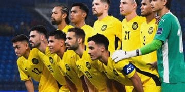 Timnas Malaysia saat tampil di laga Kualifikasi Piala Asia 2027 melawan Vietnam pada 10 Juni 2025. (Sumber: X/@malaysia_nt)