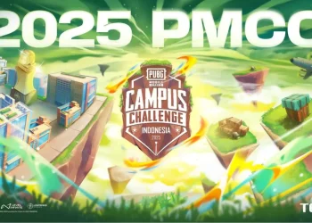 Banner resmi turnamen PUBG Mobile Campus Challenge Indonesia (PMCC) 2025. (Sumber: PMCC)