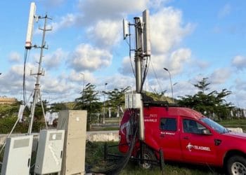 BTS Telkomsel yang disiapkan di sekitar area Mandalika. (Sumber: Dok. Telkomsel)