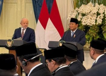 Presiden Prabowo Subianto memerintahkan pengajaran bahasa Portugis di sekolah Indonesia setelah bertemu Presiden Brasil Lula da Silva. (Foto: http://kompas.com/ADHYASTA%20DIRGANTARA)