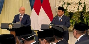 Presiden Prabowo Subianto memerintahkan pengajaran bahasa Portugis di sekolah Indonesia setelah bertemu Presiden Brasil Lula da Silva. (Foto: http://kompas.com/ADHYASTA%20DIRGANTARA)