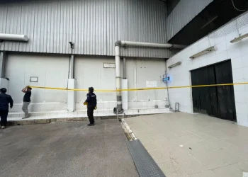 Diduga sumber radioaktif di kawasan industri modern cikande. (Foto: Kompas.com)