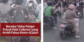 Video pelajar pukuli debt collector viral, berawal dari aksi penarikan paksa motor di jalan hingga terjadi bentrokan.