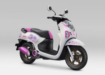 Honda Scoopy Kuromi Limited Edition tampil dengan aksen ungu khas karakter Kuromi dari Sanrio. (Foto: Dokumen AHM)