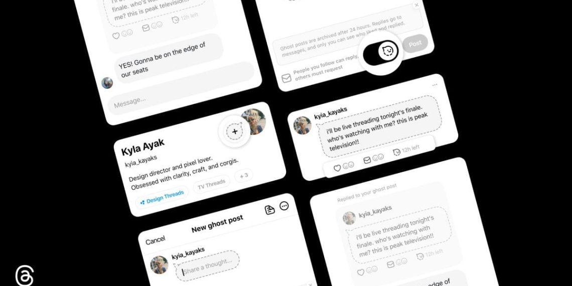 Threads merilis fitur Ghost Post yang membuat unggahan hilang otomatis dalam 24 jam, memberi ruang pengguna untuk berbagi tanpa tekanan. (Foto: Meta)