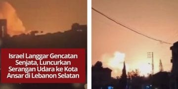 Israel langgar gencatan senjata dan luncurkan serangan udara ke kota Ansar, Lebanon Selatan. Ketegangan di Timur Tengah kembali meningkat.