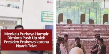 Menkeu Purbaya hampir diminta push up oleh Presiden Prabowo karena nyaris telat hadir di acara Kejaksaan Agung. Momen lucu ini jadi sorotan publik.