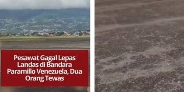 Pesawat gagal lepas landas di Bandara Paramillo, Venezuela, menewaskan dua orang dan memicu kepanikan. Video detik-detik kejadian viral di media sosial.