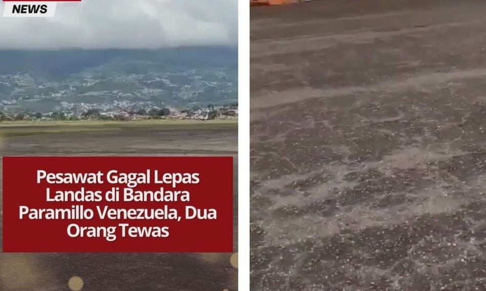 Pesawat Gagal Lepas Landas di Bandara Paramillo Venezuela, Dua Orang Tewas Pesawat gagal lepas landas di Bandara Paramillo, Venezuela, menewaskan dua orang dan memicu kepanikan. Video detik-detik kejadian viral di media sosial.
