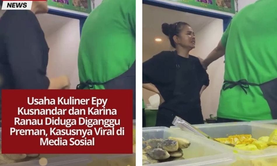 Usaha Kuliner Epy Kusnandar dan Karina Ranau Diduga Diganggu Preman, Kasusnya Viral di Media Sosial Usaha kuliner Epy Kusnandar dan Karina Ranau diganggu oknum diduga preman. Karina tegaskan akan menempuh jalur hukum agar kejadian tak terulang.