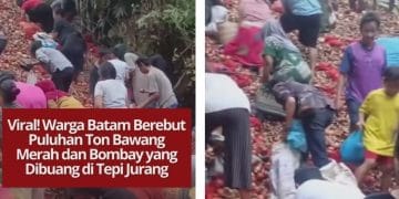 Puluhan ton bawang merah dan bawang bombay ditemukan di tepi jurang kawasan Batu Ampar, Batam. Warga pun berbondong-bondong mengambilnya, bikin heboh media sosial.