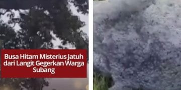 Busa hitam berbau limbah jatuh dari langit gegerkan warga Subang. Diduga berasal dari limbah industri, warga minta pemerintah turun tangan.