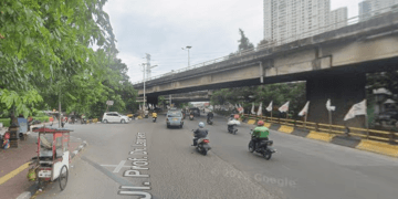 Pembangunan flyover Latumenten di Jakarta Barat resmi dimulai. Proyek sepanjang 380 meter ini ditargetkan rampung pada Desember 2026. (Foto: Google Maps)