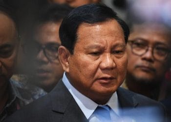Presiden Prabowo Subianto mengaku menjadi korban AI karena videonya diedit seolah fasih berpidato dalam bahasa Mandarin dan Arab. (Foto: CNN/Harviyan Perdana Putra)