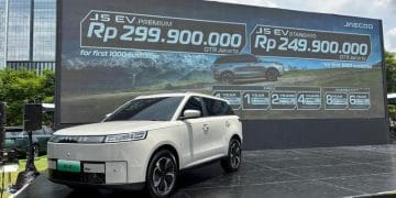 Mobil listrik Jaecoo J5 EV resmi dirilis di Indonesia dengan harga mulai Rp249 juta. Simak spesifikasi dan fitur SUV listrik ini. (Foto: Arief A/Liputan6.com)