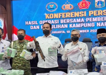 BNN menangkap lebih dari seribu pelaku narkoba dalam operasi besar di 34 provinsi selama tiga hari. Berikut fakta lengkapnya. (Foto: Antara)