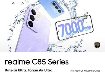 Realme C85 dan C85 Pro resmi hadir di Indonesia dengan layar canggih, baterai besar, dan fitur AI terbaru. (Foto: Realme)