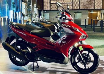 Honda Airblade 160 dianggap lawan ideal Yamaha Aerox, punya desain sporty dan fitur unggulan. Masuk pasar Indonesia menunggu riset AHM. (Foto: 2banh.vn)