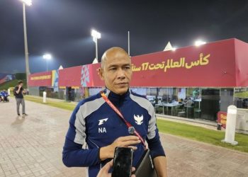 Pelatih Timnas U-17 Nova Arianto berharap Indonesia menjadikan lolos ke Piala Dunia sebagai tradisi baru setelah tampil di Piala Dunia U-17 2025. (Foto: ANTARA/BAYU PRATAMA)