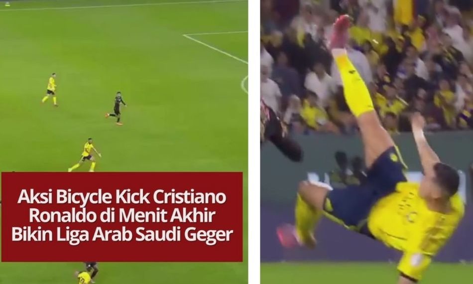 Cristiano Ronaldo mencetak gol bicycle kick spektakuler di menit 90+5 saat Al Nassr menghadapi Al Khaleej. Aksi akrobatiknya langsung menjadi sorotan besar.
