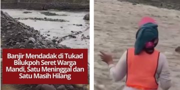 Air sungai tiba-tiba meluap di Tukad Bilukpoh dan menyeret warga yang sedang mandi. Satu tewas, satu hilang, dan pencarian masih dilakukan petugas.