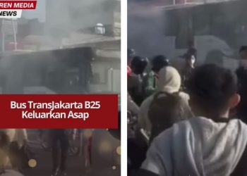 Bus TransJakarta jurusan Bekasi–Dukuh Atas mengeluarkan asap di Tol Becakayu, Jatinegara. Penumpang panik berebut keluar, tak ada korban.