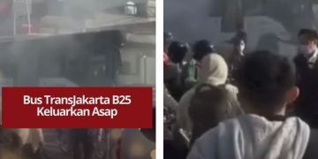 Bus TransJakarta jurusan Bekasi–Dukuh Atas mengeluarkan asap di Tol Becakayu, Jatinegara. Penumpang panik berebut keluar, tak ada korban.