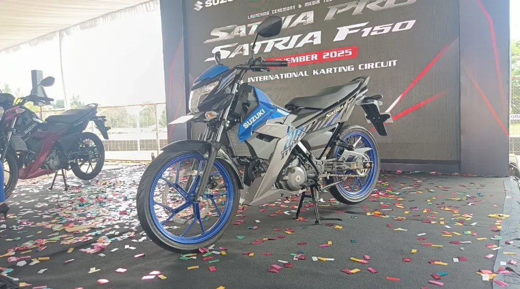 Suzuki meluncurkan Satria Pro dan F150 di Indonesia. Harga mulai Rp 31 juta dengan fitur modern seperti ABS dan konektivitas Ride-connect. (Foto: otodream.com)